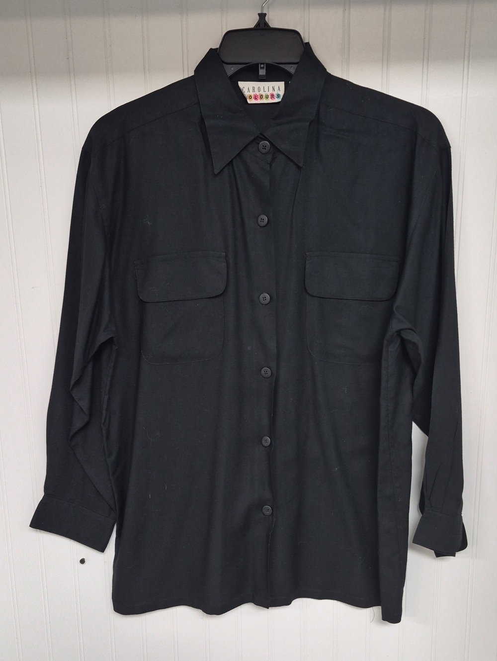 1009- Carolina Colors Men’s Black Button-Up Shirt